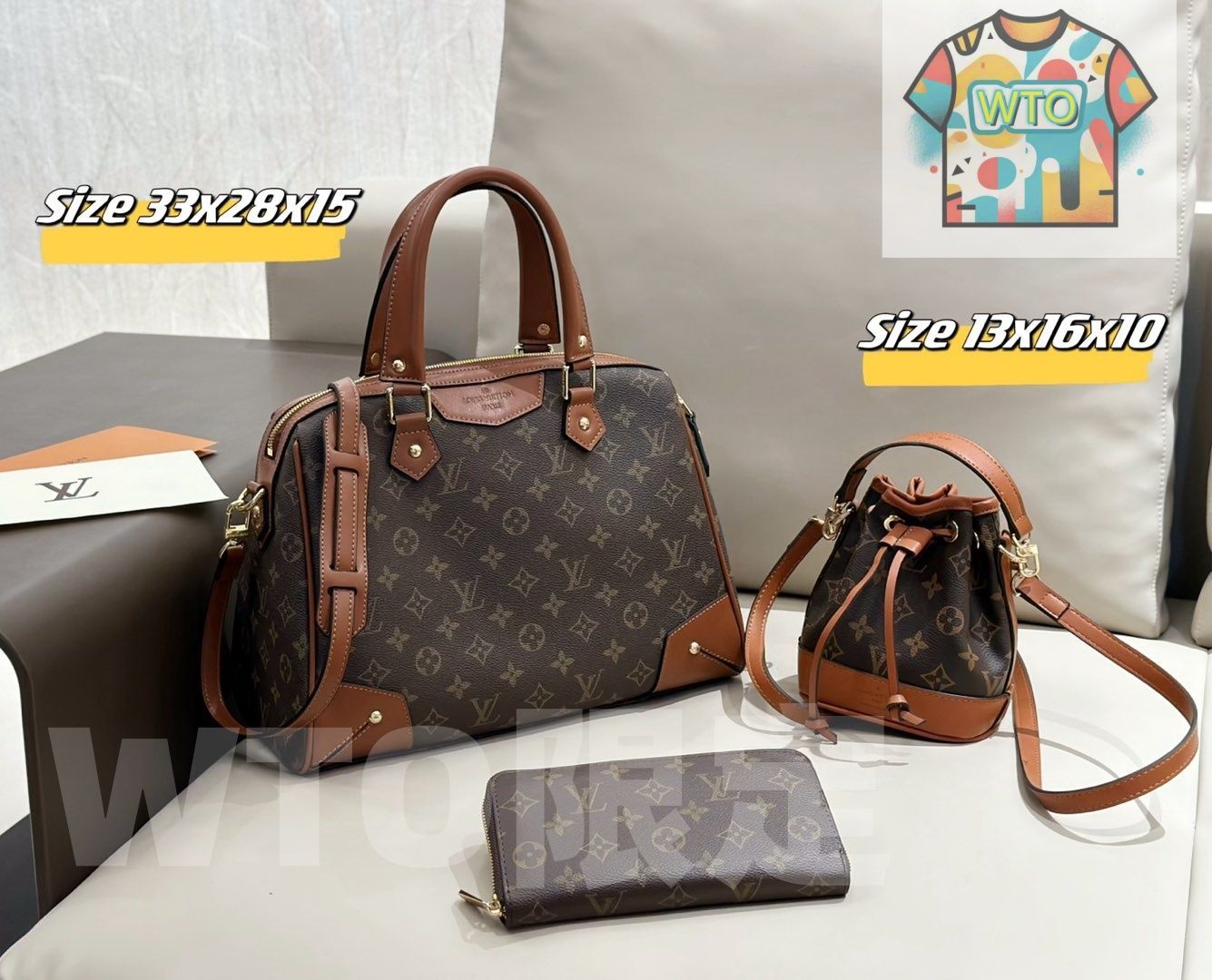  WTO通販 2025 ニューイヤーセットバッグ 大 中 小の3点セット 超 なセット -WTO輸入-CTA 43 三つ折り財布 折り財布