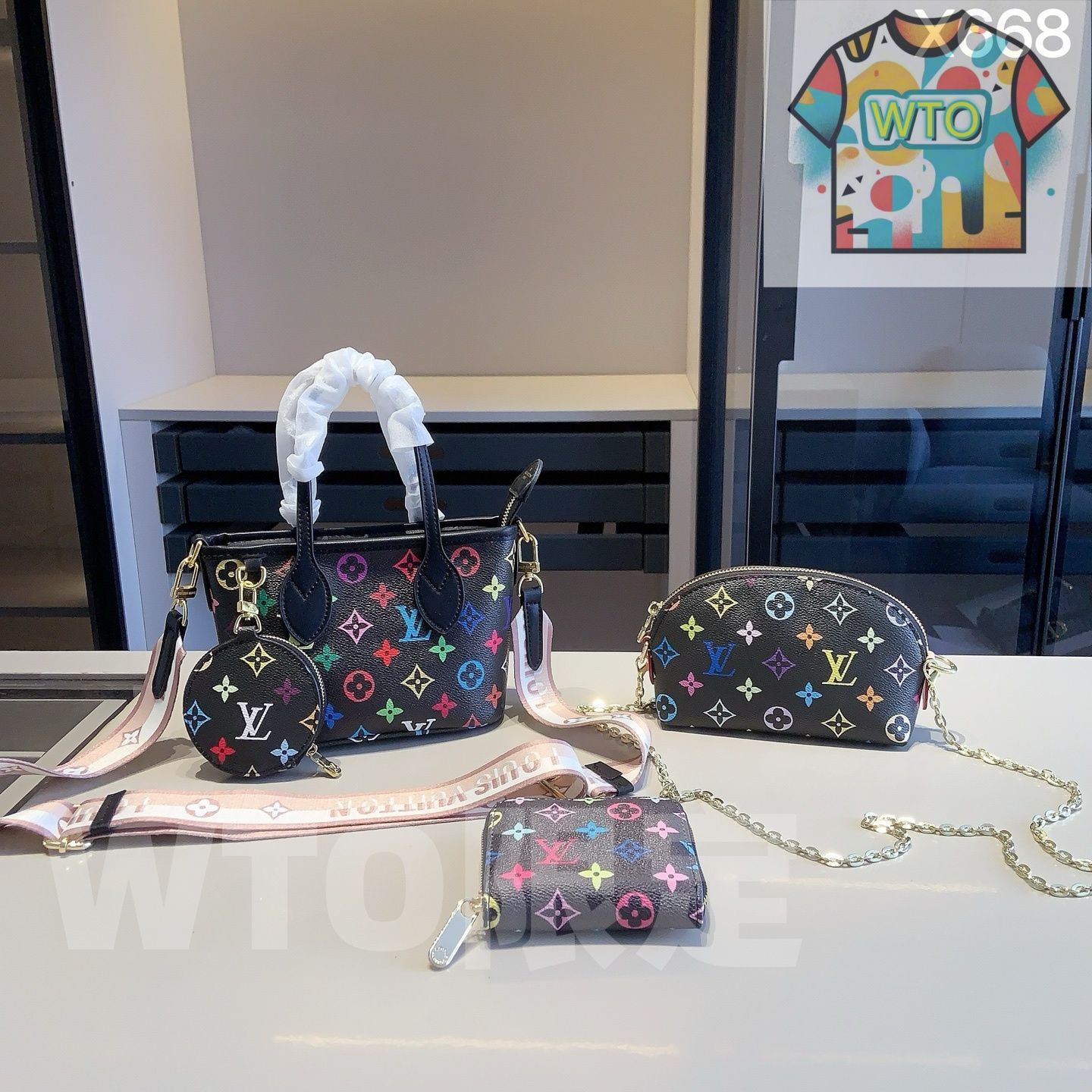 全新シリーズセット X668 - LV ショッピングバッグBB LV シェルバッグ LV 財布 特別割引 -WT0輸入