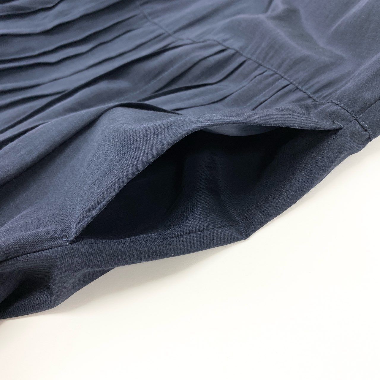  80 k 11 BLANC モラビト 半袖シャツワンピース ロングワンピース フロントタック レディース 女性用 40 ネイビー u 02 t 半袖 カットソーワンピース