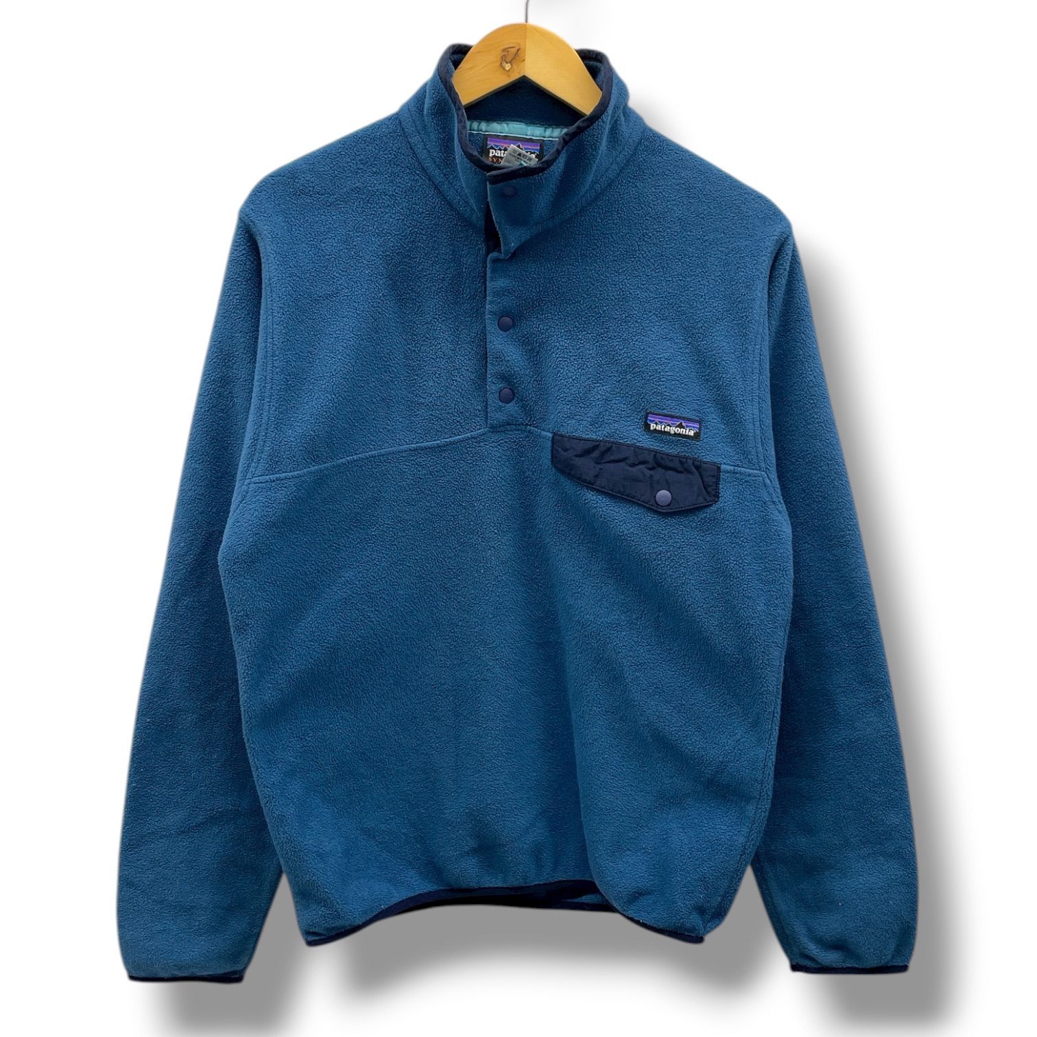 patagonia パタゴニア SYNCHILLA ライトウェイト シンチラ スナップ プルオーバー スタンド フリースジャケット ボア STY25580FA14 紺色 ネイビー Sサイズ メンズ 冬 ゴーゴー古着久喜倉庫店 No.1386Y