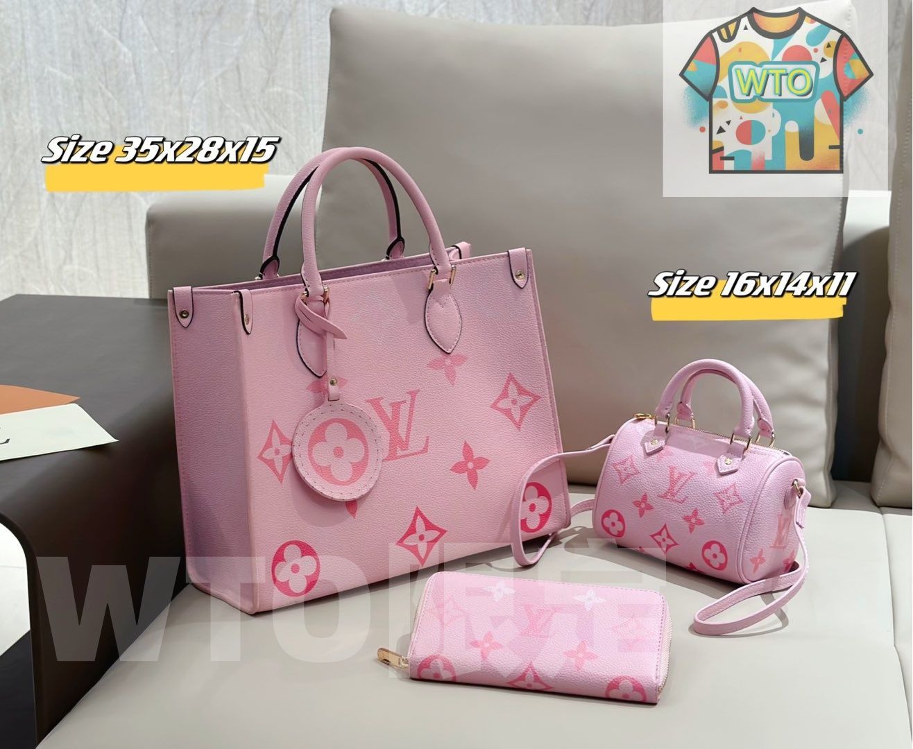 WTO通販 2025 ニューイヤーセットバッグ 大 中 小の3点セット 超 なセット -WTO輸入-PCG 02