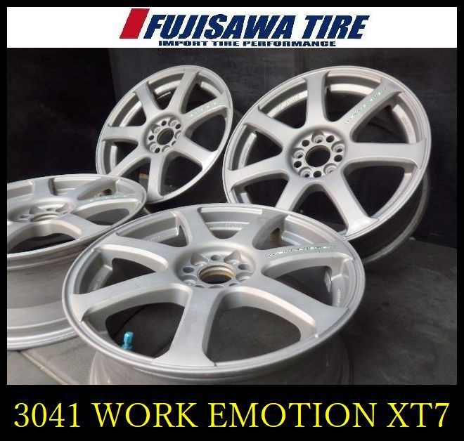 3040 B WORK EMOTION XT 7 17 x 0 J 5穴 PCD 100 47 4本