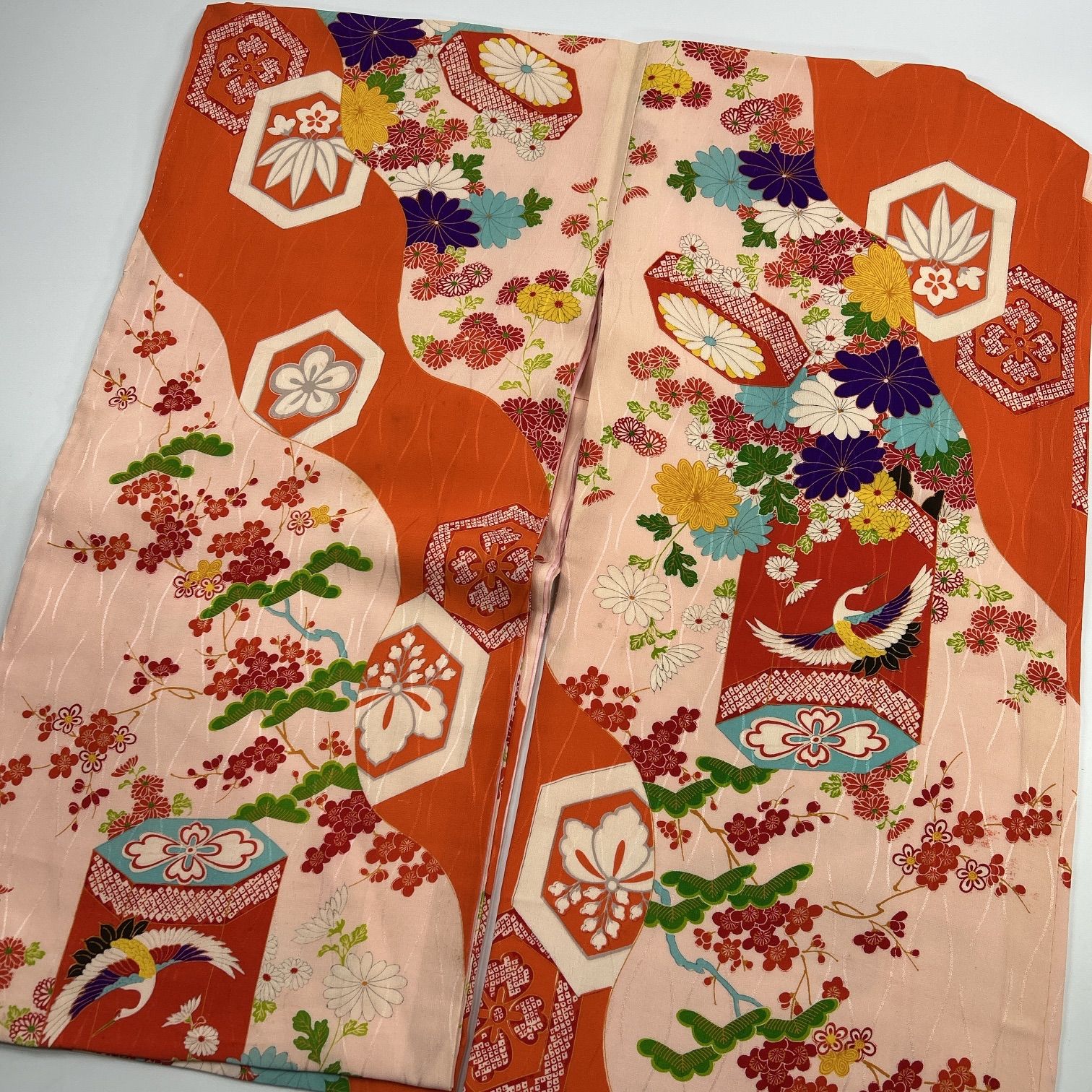  女児 着物 正絹 同梱 リメイク用 着付け L 166 その他 着物