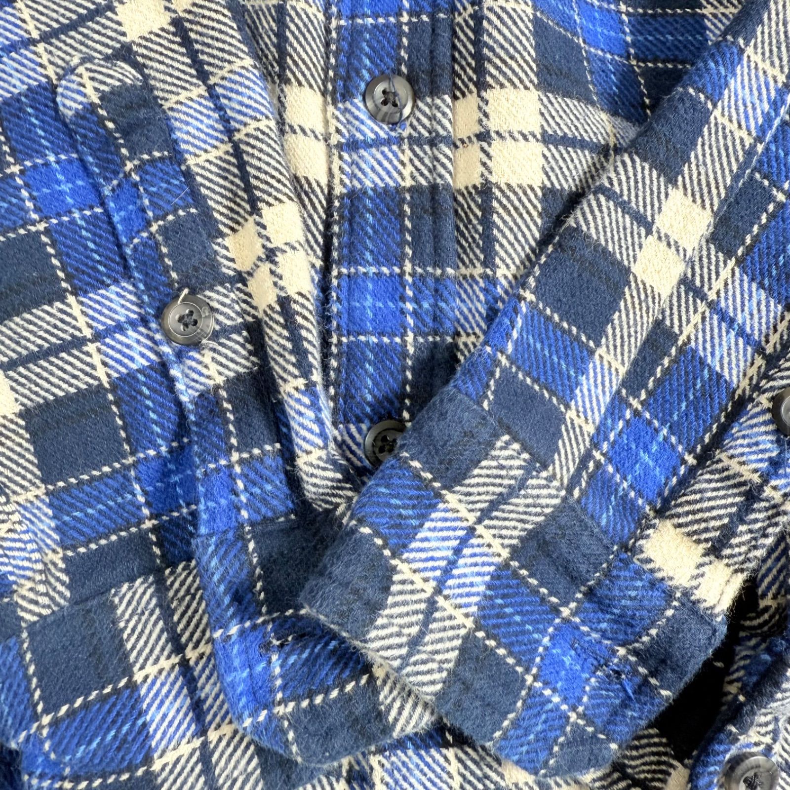 オービス ネルシャツ オンブレチェック ブルー 90s 00s ヘビネル 90s