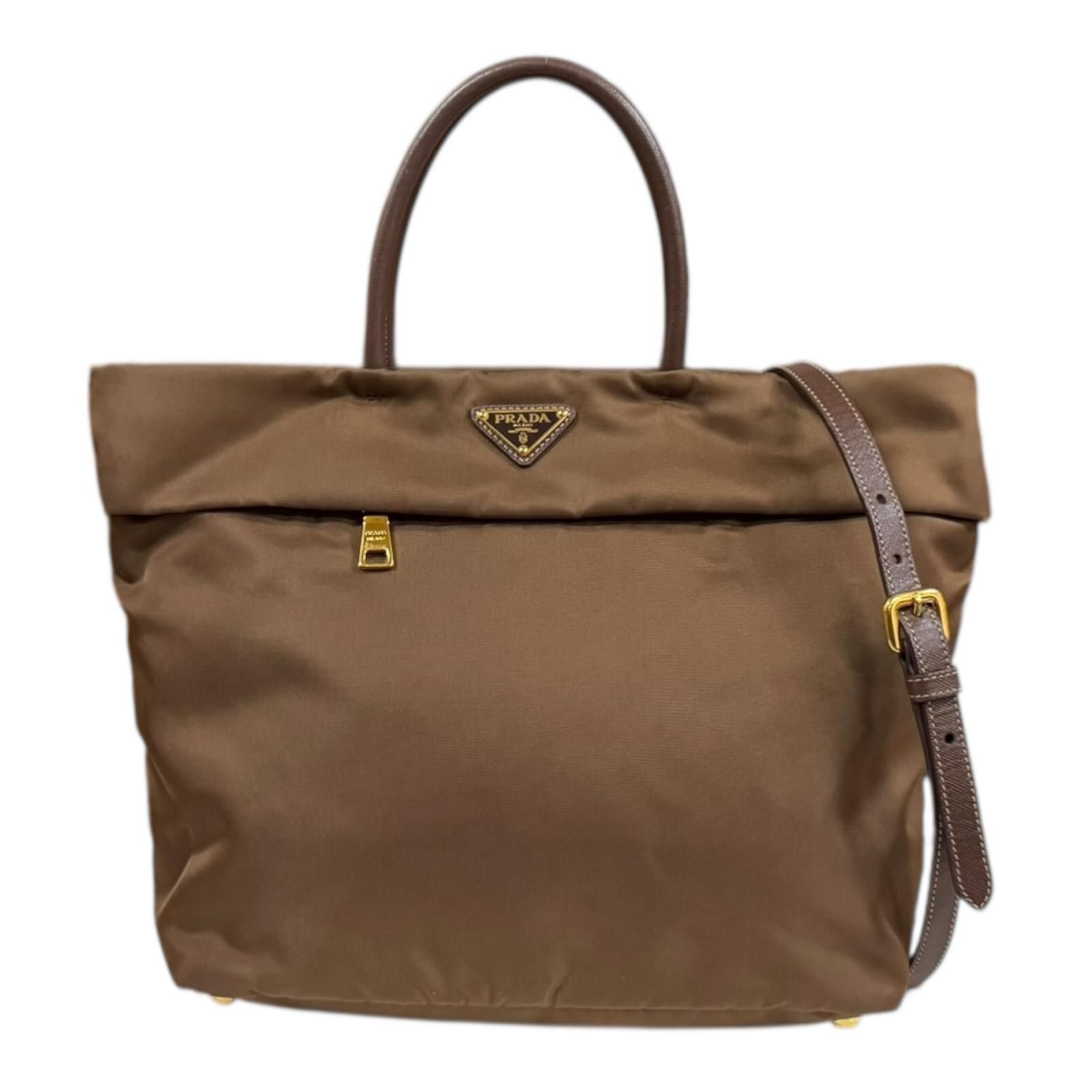 プラダ ショルダーバッグ ナイロン BN2531 ブラウン レディース PRADA 