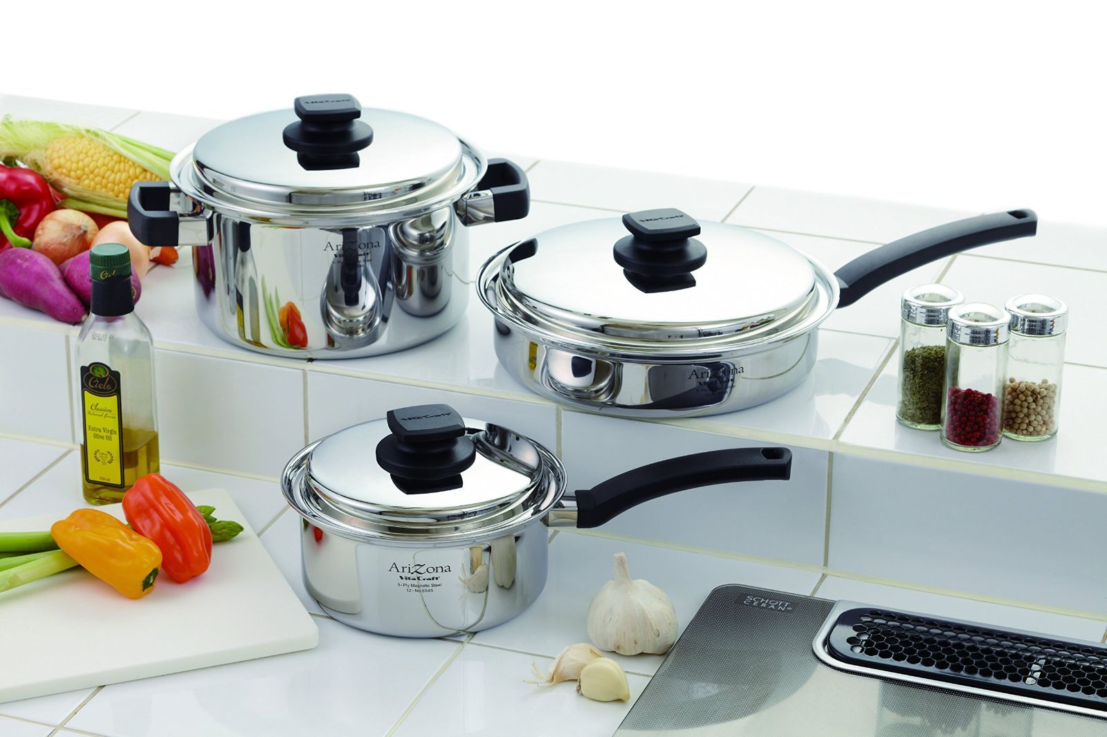 新着商品 フライパン 27cm アリゾナ レシピ付 ビタクラフト 8548 シルバー