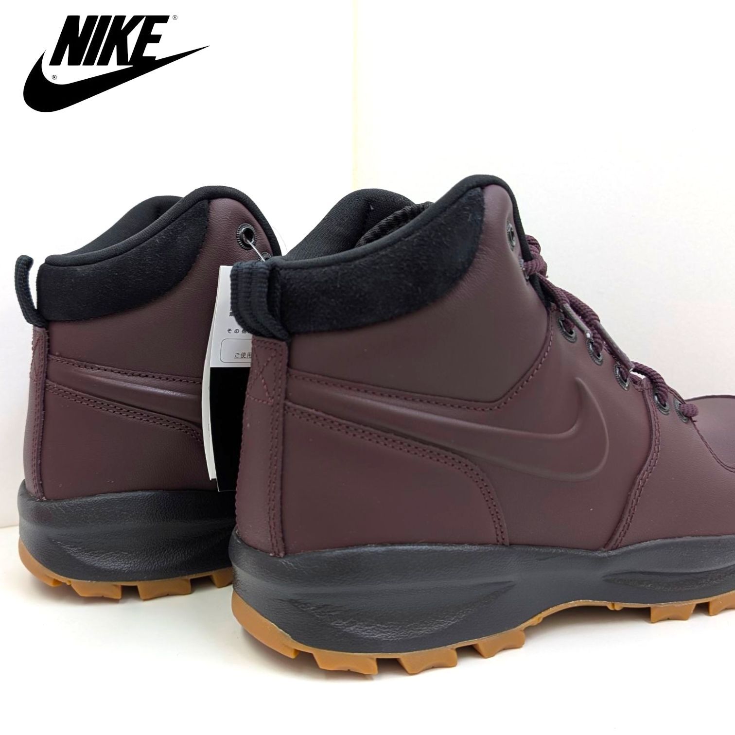 ナイキ マノア レザー HF7095 600 バーガンディクラッシュ 箱無しお