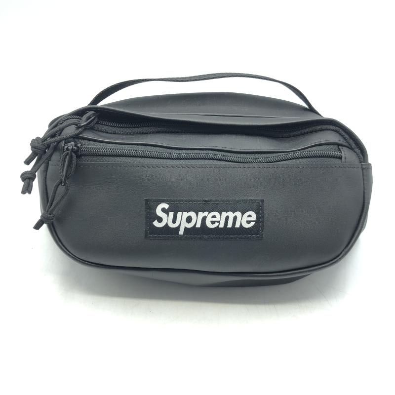 Supreme 23AW Leather Waist Bag ブラック シュプリーム 17 240017732008