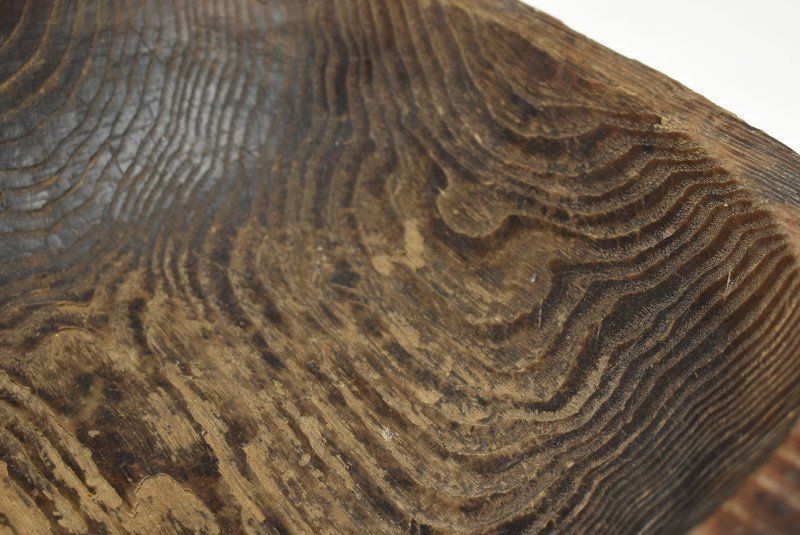 蔵C9694】時代木製 人気 刳貫 こね鉢 民藝 希少 ビンテージ 木製 こね