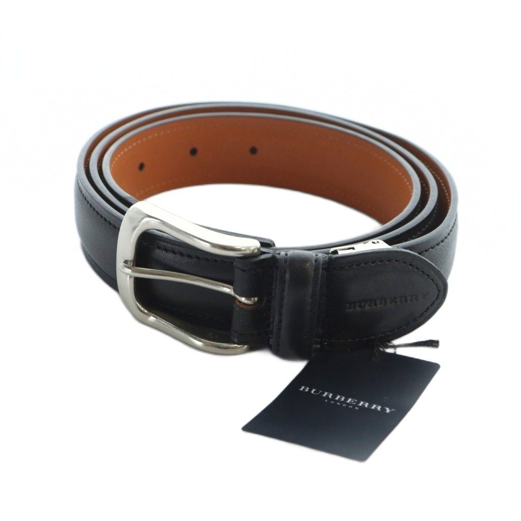 バーバリー ロンドン BURBERRY LONDON ベルト レザー 牛革 ロゴ 刻印 黒 ブラック 1103-1033-1 GY11 MQ