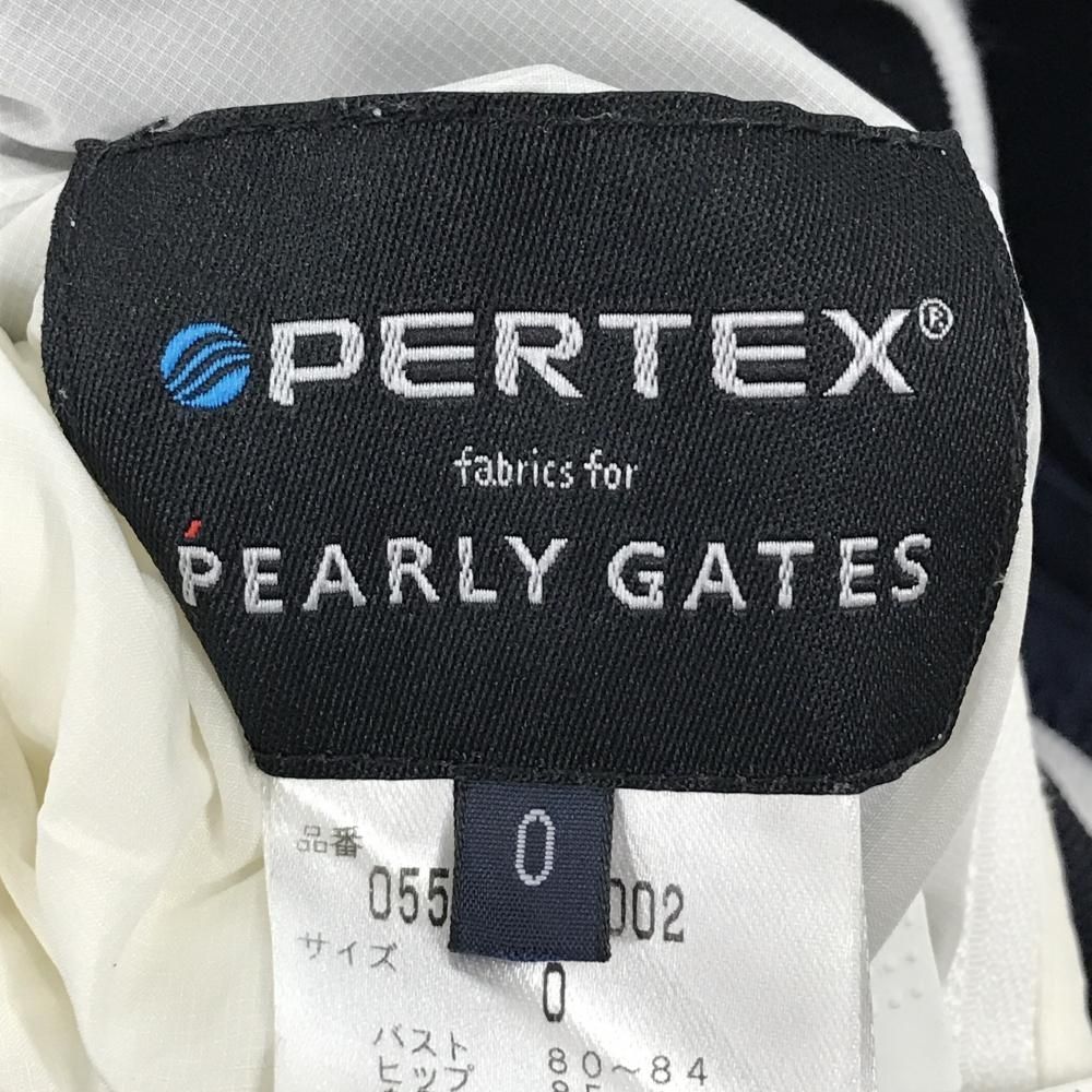  パーリーゲイツ 4 WAY中綿リバーシブルジャケット ネイビー×白 袖着脱可 レディース 0 S ゴルフウェア PEARLY GATES ジャケット レディースウェア