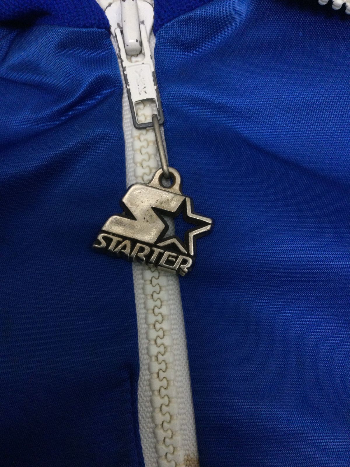 11182 80〜90s STARTER スターター MLB ロサンゼルス ドジャース スタジャン Mサイズ ブルー ナイロン 汚れ多数 大谷翔平 ODELLYA_COM