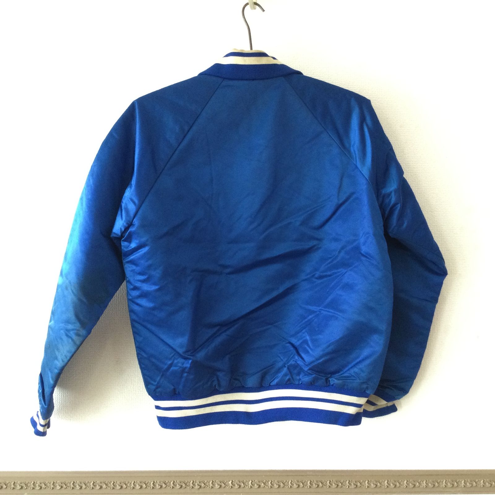 11182 80〜90s STARTER スターター MLB ロサンゼルス ドジャース スタジャン Mサイズ ブルー ナイロン 汚れ多数 大谷翔平