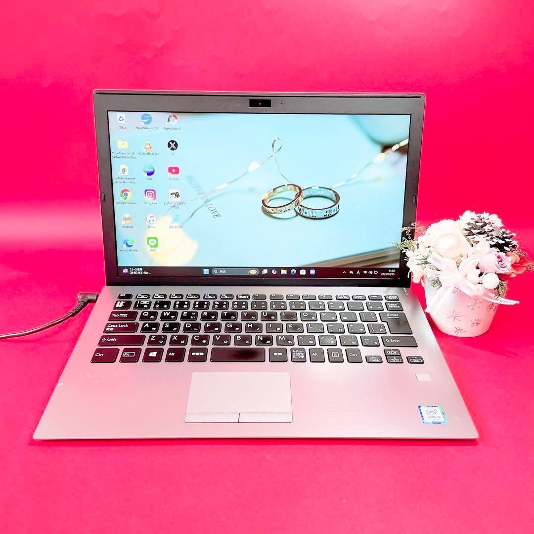 Windows11対応✨️小型軽量✨️第8世代✨️VAIO薄型ノートパソコン