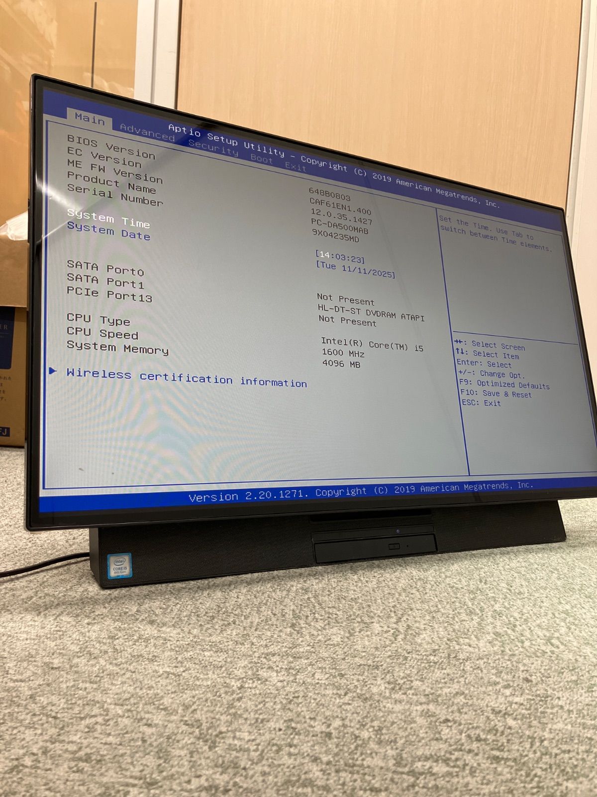 NEC PC 第8世代 Core i 5 一体型パソコン 黒 BK