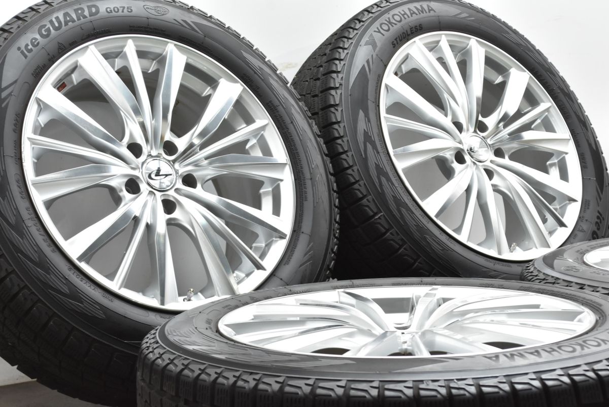 程度良好品 Weds レオニス VX 18 in 8 J 42 PCD 114 3 ヨコハマ アイスガード G 075 225 60 R NX RAV 4 ハリアー ヴァンガード