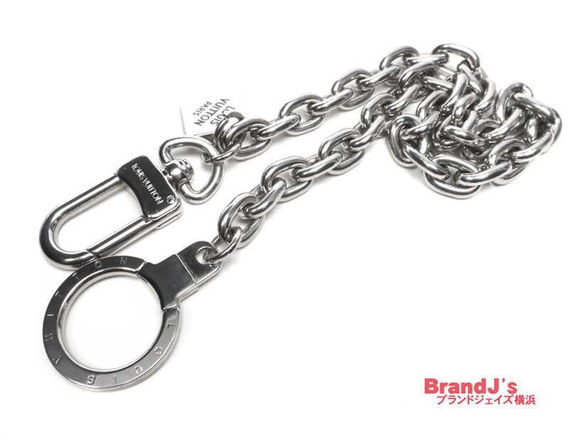 ルイヴィトン シェンヌ アノクレXL ウォレットチェーン シルバー キーホルダー キーリング M 65076 LOUIS VUITTON 34380
