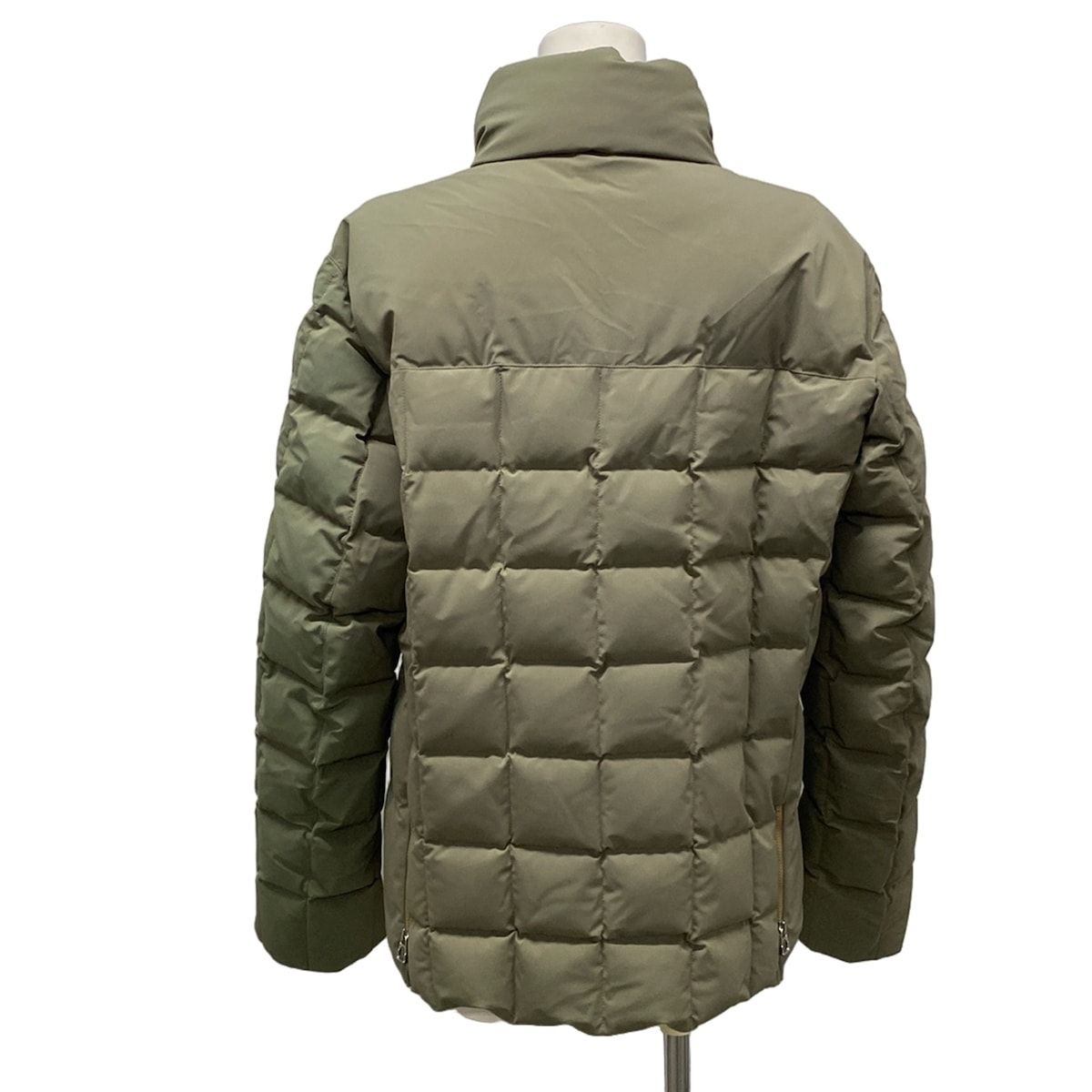 【新品】HERMES フード付きダウンジャケット　サイズ46 エルメス フード付きレザーダウンジャケット メンズ 46 HERMES