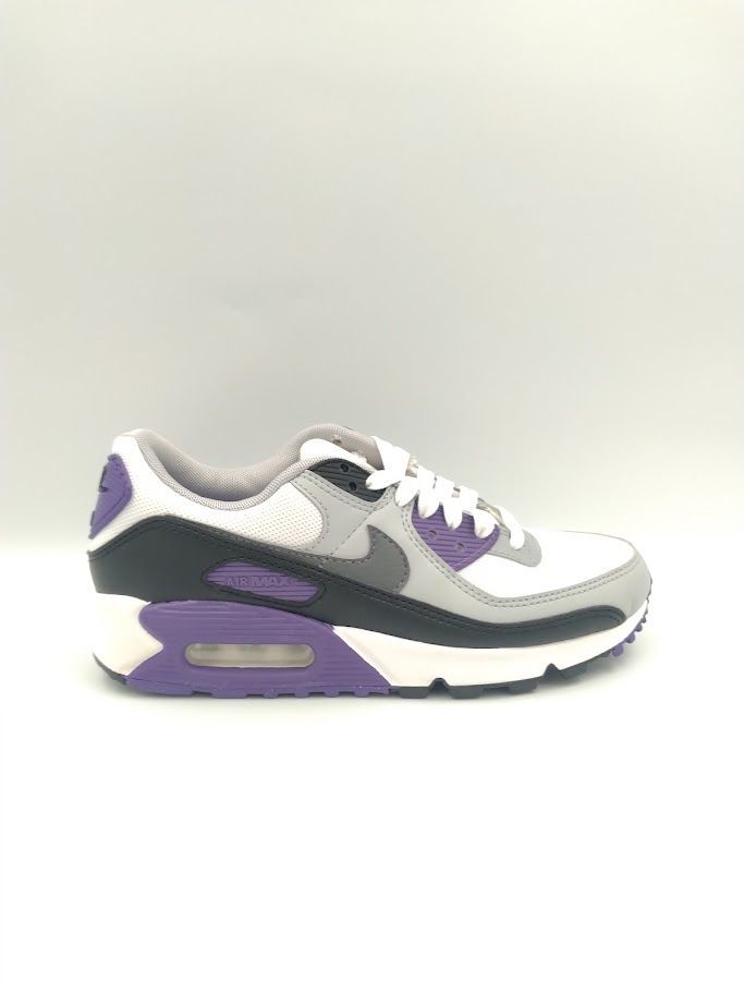  ナイキ Nike エア マックス 90 ホワイト ブラック ウルフグレー アイアングレー DH 8010-110 23.5 cm スニーカー 靴