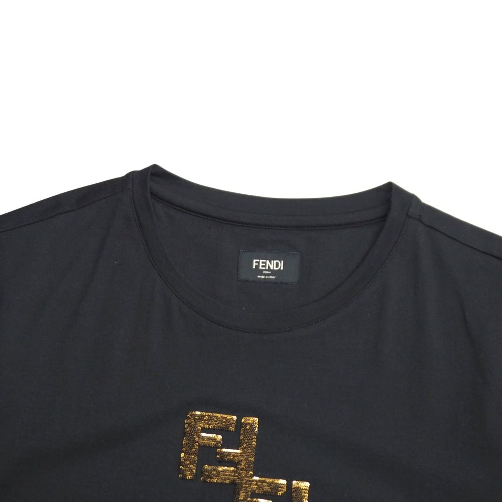 □美品□FENDI フェンディ 半袖Tシャツ サイズS FF ダブルF
