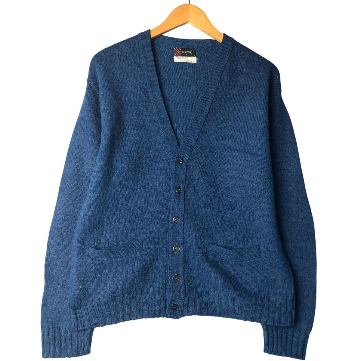 古着 70年代 マックレガー McGREGOR ウールニットカーディガン メンズL相当 ヴィンテージ eaa600709