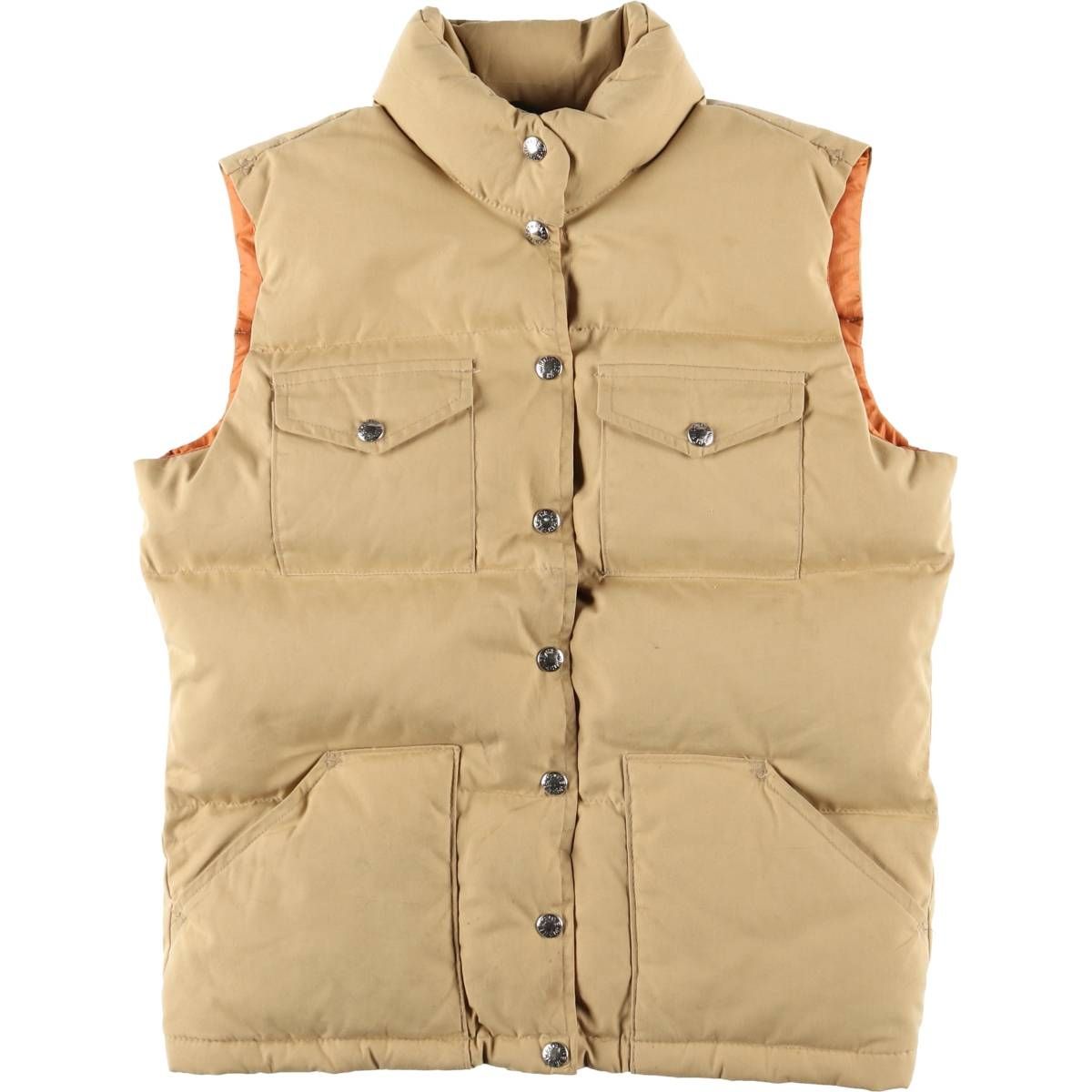 古着 70年代 ザノースフェイス THE NORTH FACE 茶タグ ダウンベスト レディースM相当 ヴィンテージ eaa592473