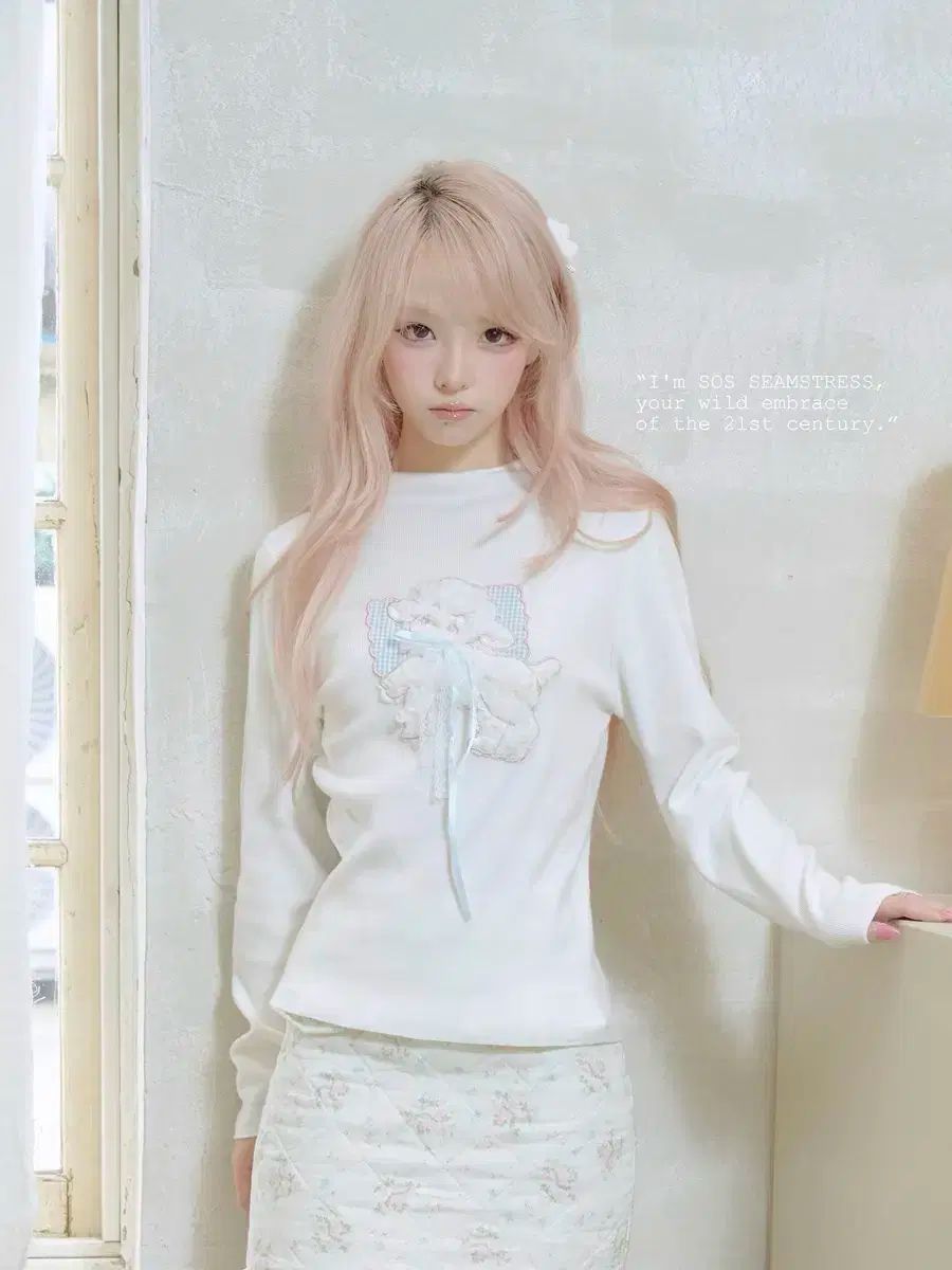 リボン刺繍 ホワイト Tシャツ レギンス MERCADOAVALIA_COM_BR