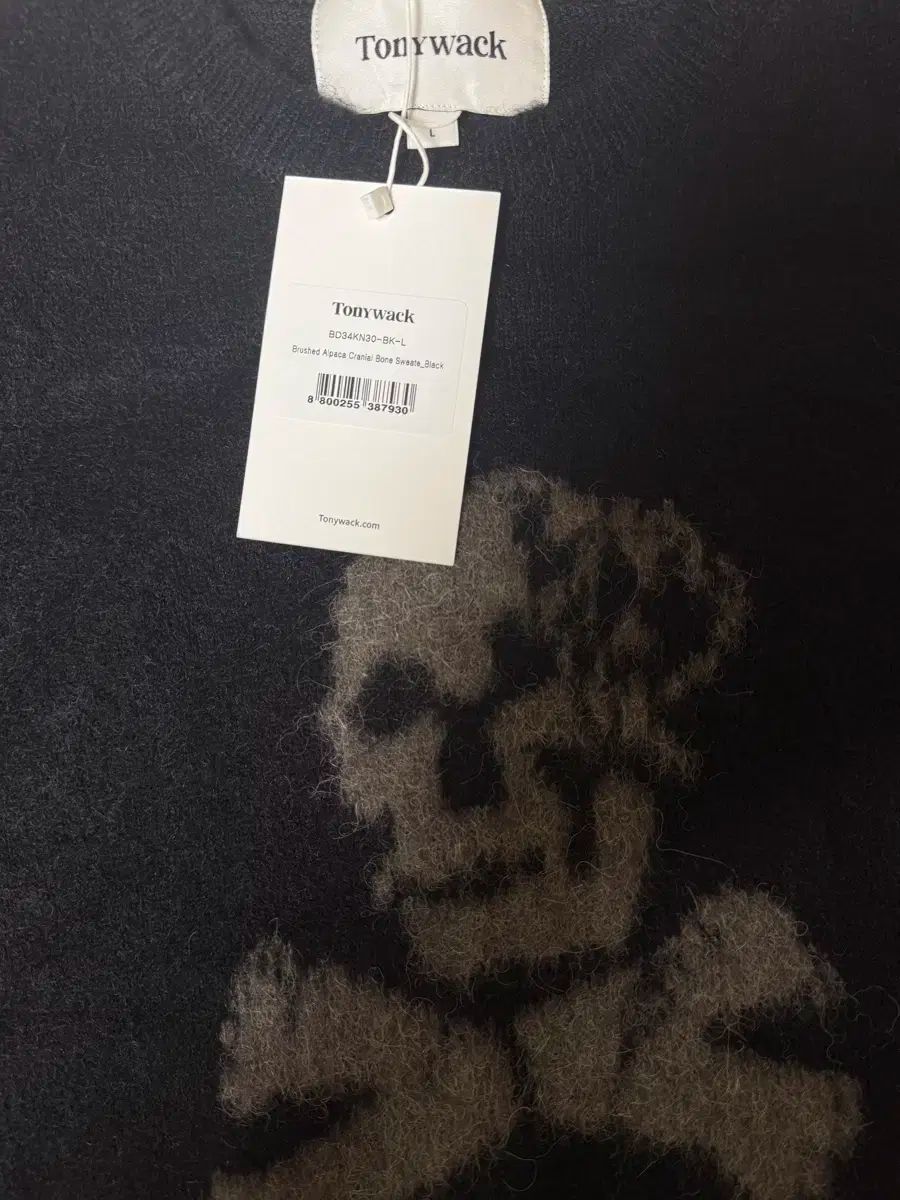 L トニーウェック アルパカ ドクロ ニット セーター brushed alpaca