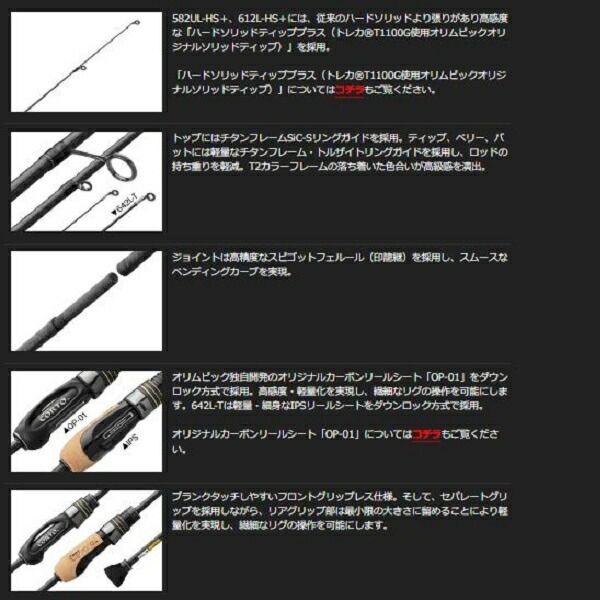 オリムピック スーパーコルト GCORSS-642L-T スピニング 2ピース