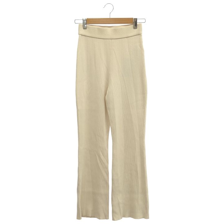 MUSE de Deuxieme Classe ミューズドゥドゥーズィエムクラス 21030500404010 Diner B RIB パンツ レディース アイボリー