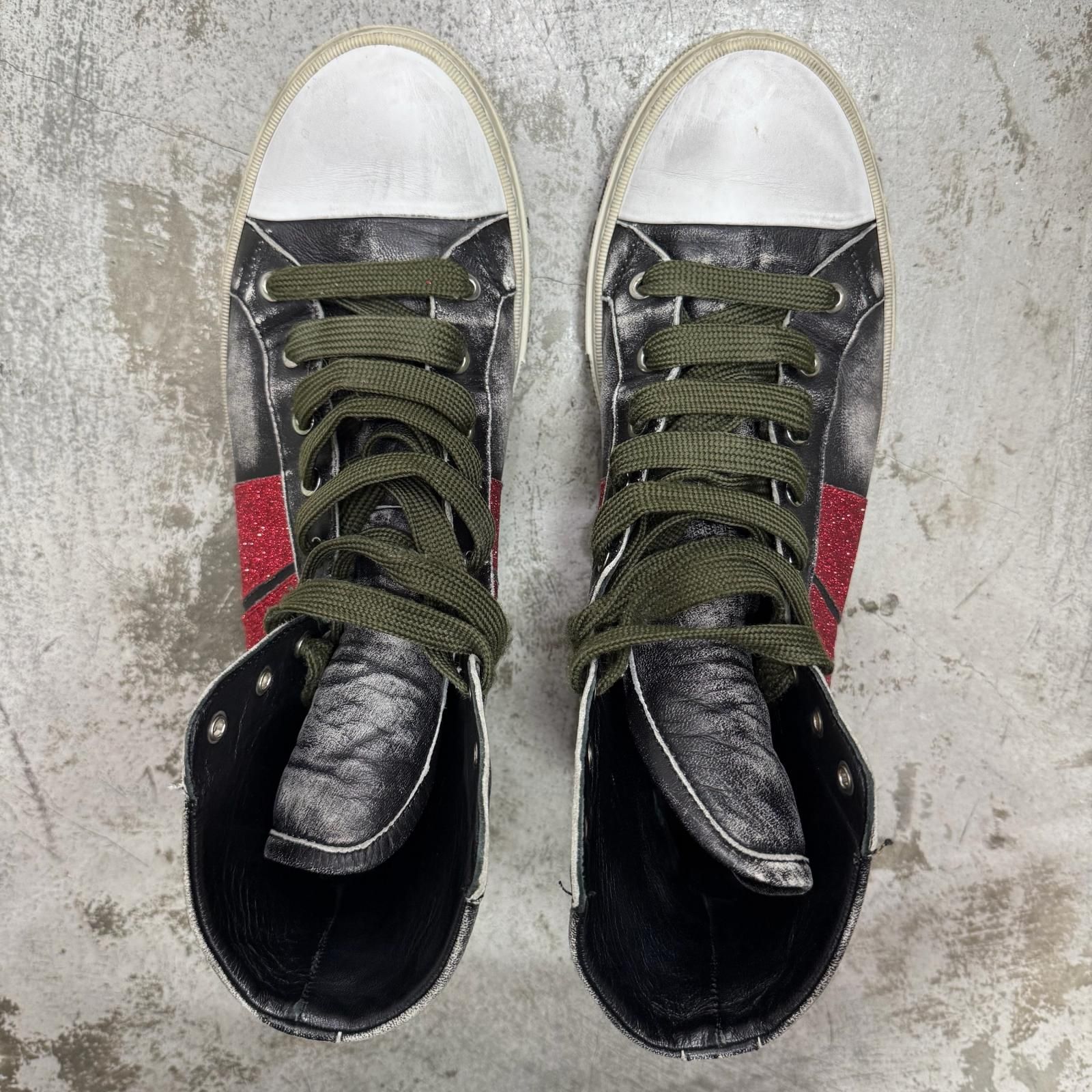 AMIRI Glitter And Sunset Lace High Top グリッターアンドサンセット 