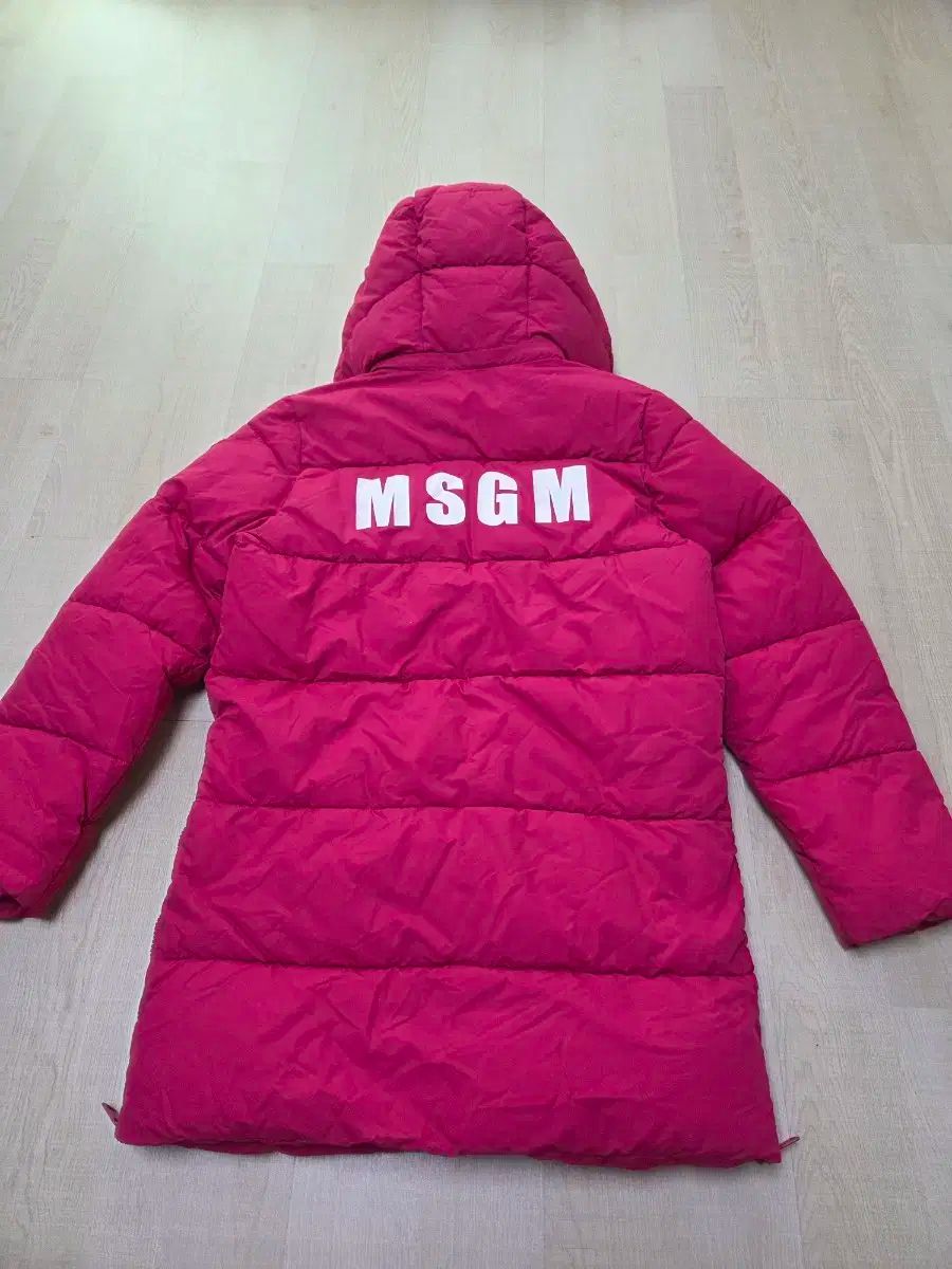 MSGM キッズ ロングダウンジャケット アウター