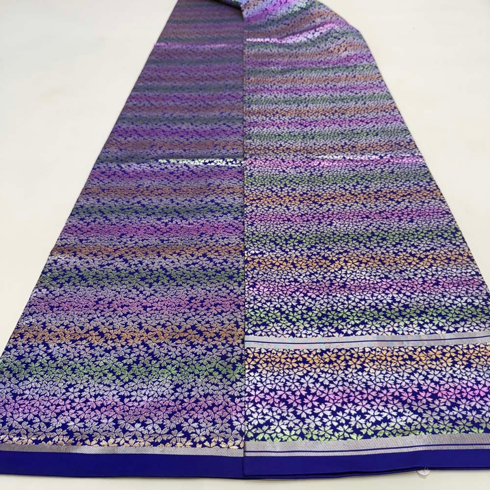 引き振袖用帯 本振袖用帯 裾引き 大振袖 全通 440 cm 花嫁衣装 舞台衣装 リサイクル 結婚式 婚礼 4875