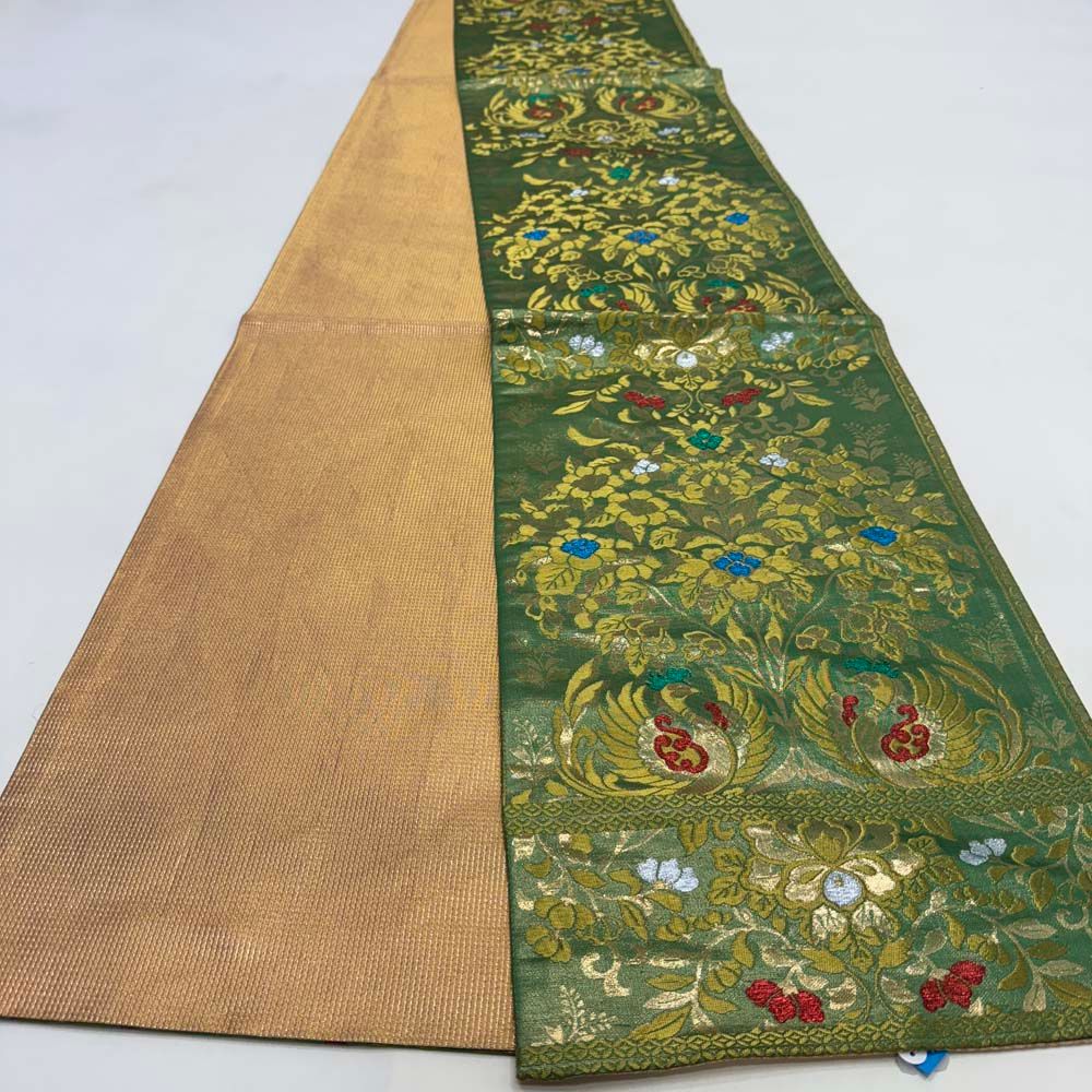 引き振袖用帯 本振袖用帯 裾引き 大振袖 全通 458 cm 大きい 花嫁衣装 舞台衣装 リサイクル 結婚式 婚礼 4882