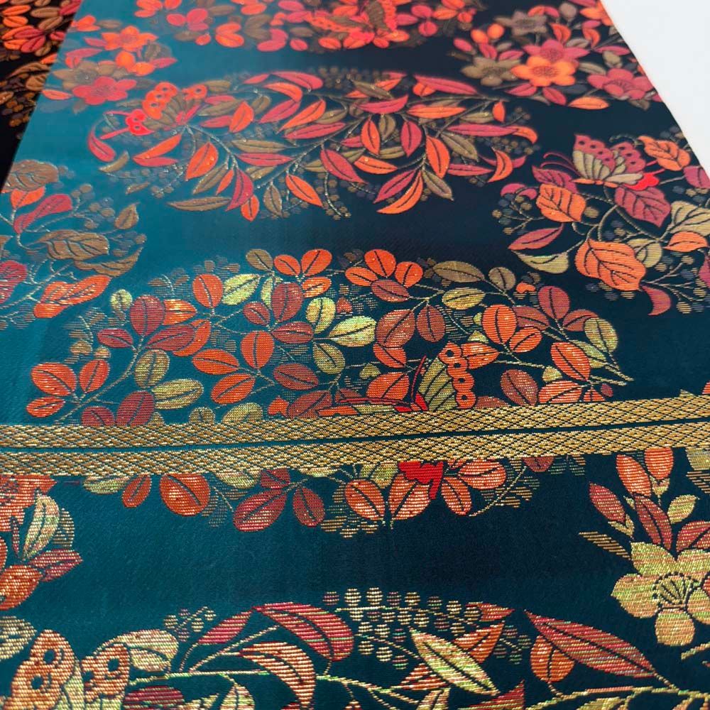 引き振袖用帯 本振袖用帯 裾引き 大振袖 全通 455 cm 花嫁衣装 舞台衣装 リサイクル 結婚式 婚礼 4884