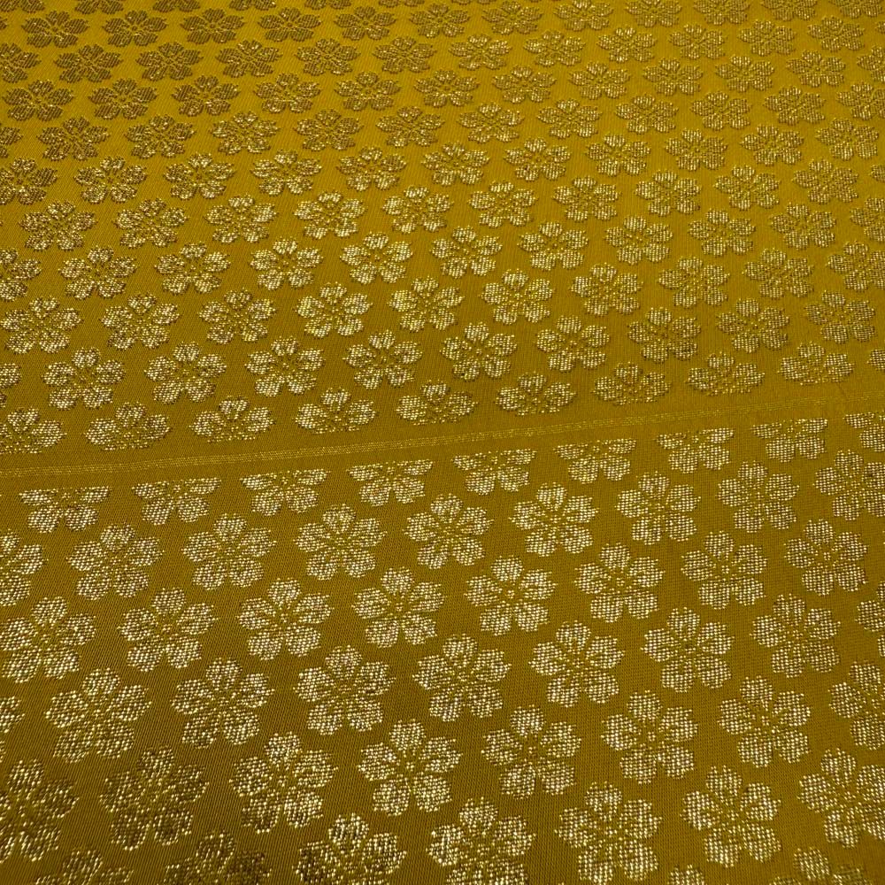 引き振袖用帯 本振袖用帯 裾引き 大振袖 全通 440 cm 花嫁衣装 舞台衣装 リサイクル 結婚式 婚礼 4886