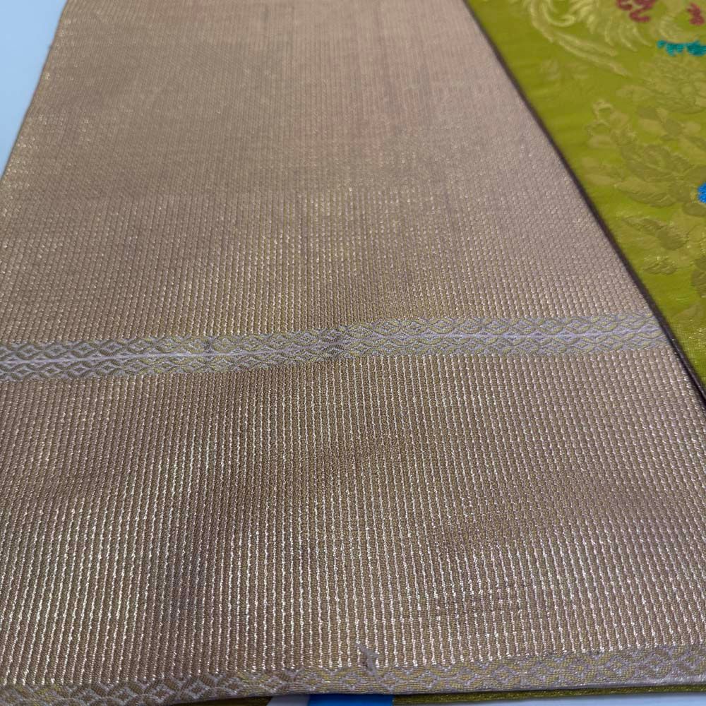  引き振袖用帯 本振袖用帯 裾引き 大振袖 全通 460 cm 大きい 花嫁衣装 舞台衣装 リサイクル 結婚式 婚礼 4889 丸帯 帯