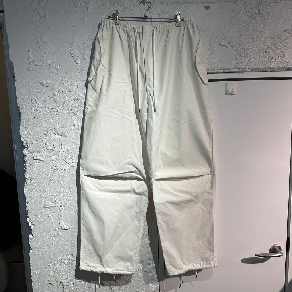 H Beauty-Youth エイチ ビューティーアンドユース OLMETEX ファティーグイージーパンツ ホワイト 1214-173-9667-0370 size L 表参道A11