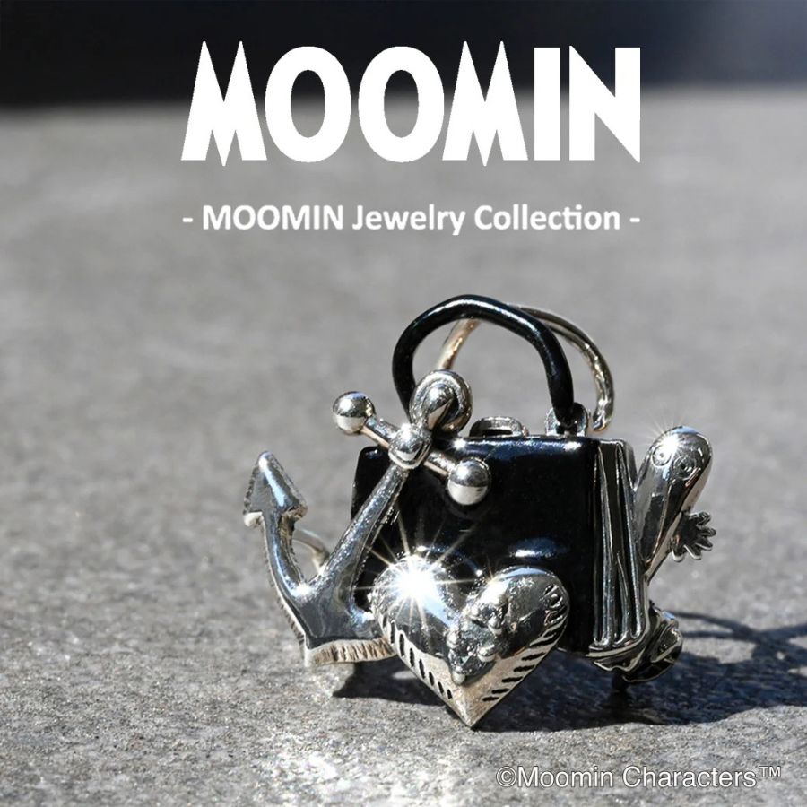 ムーミンママのバッグとニョロニョロ ペンダントトップ 碌山 ジュエリー SV 925 フェアリーチェ -WTF