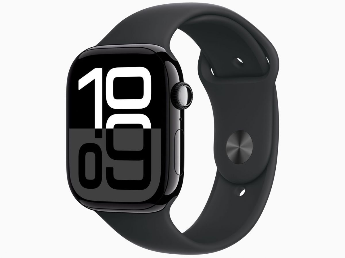 Apple Watch Series 10 GPSモデル 46mm MWWQ3J A ジェットブラック ブラックスポーツバンド M L