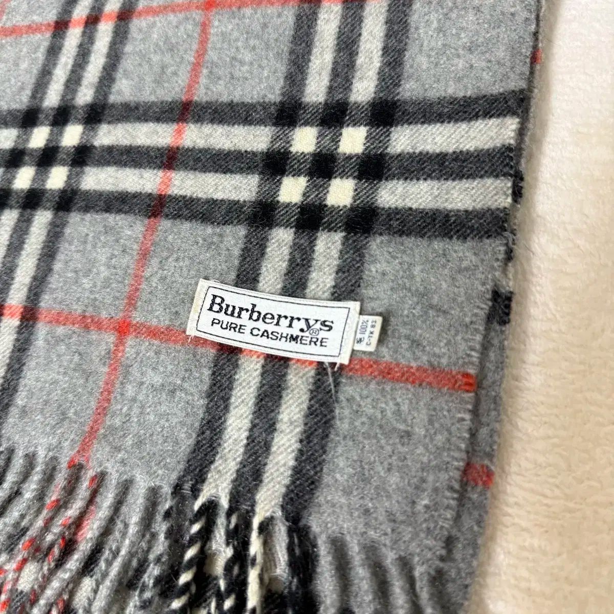 バーバリー マフラー グレー チェック