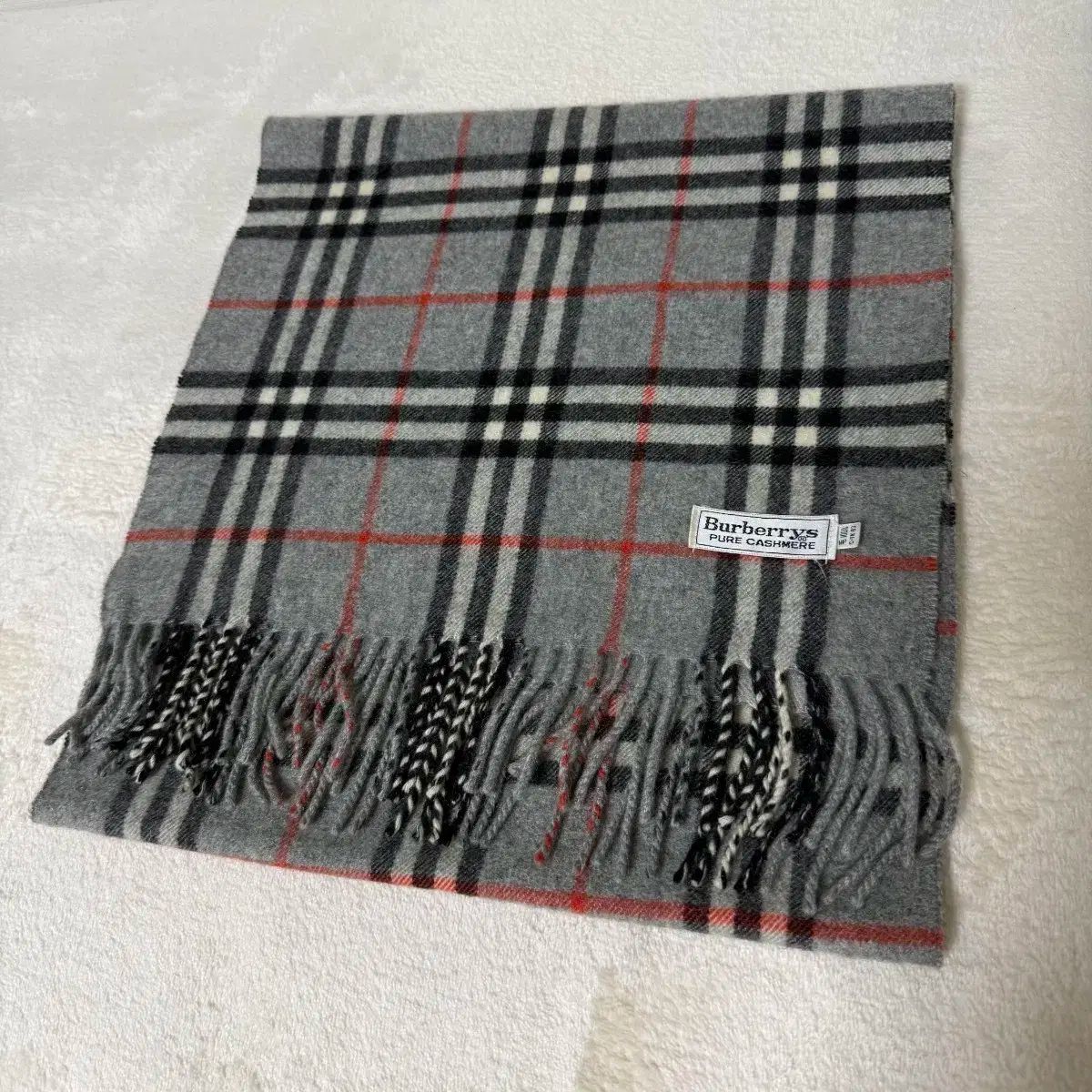 バーバリー マフラー グレー チェック