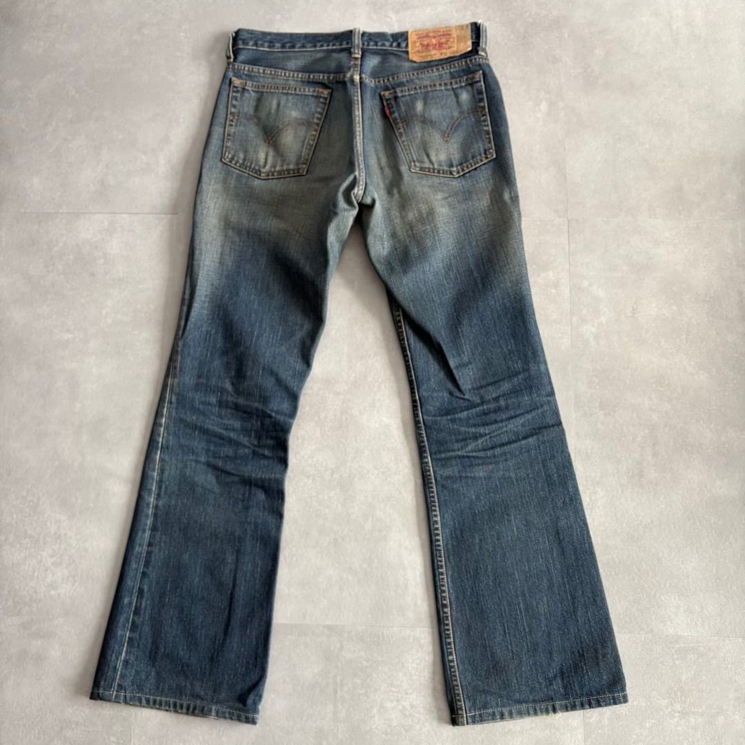 Levi s リーバイス 517 フ デニムパンツ ブーツカットジーンズ 鬼ヒゲ00s 表記32インチ