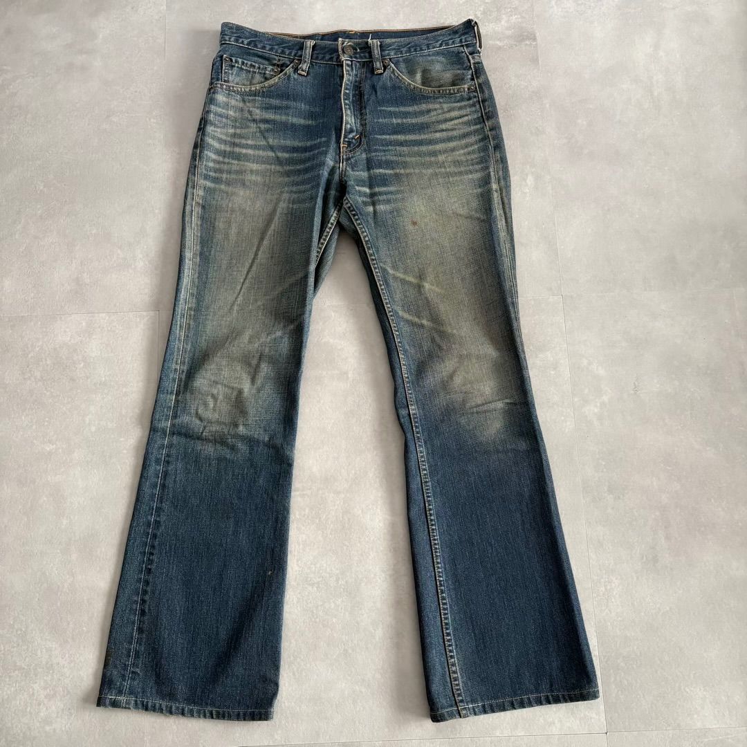Levi s リーバイス 517 フ デニムパンツ ブーツカットジーンズ 鬼ヒゲ00s 表記32インチ