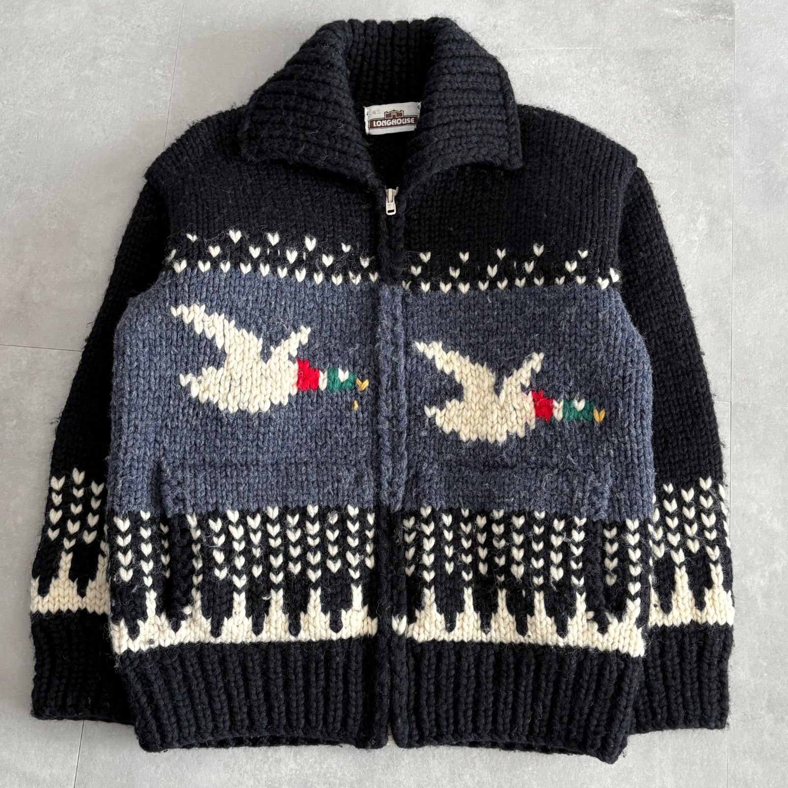 カウチンセーターカナダ製LONGHOUSE LONGHOUSE ロングハウス カウチン