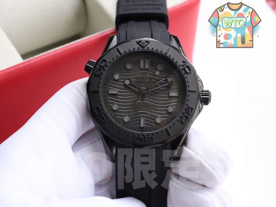 OMEGA シーマスター 300m ブラックダイバー - ケース カード 袋付き|WTO通販| -WTO店名をご ください-WTO輸入-ZKF26