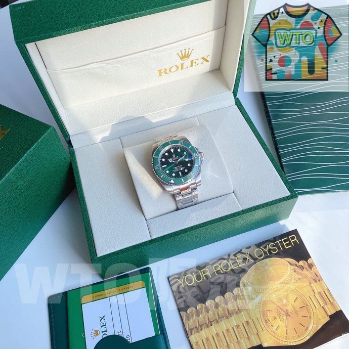 今日 ROLEX サブマリナー グリーン ダイヤル 腕時計 -WTO店名をご ください