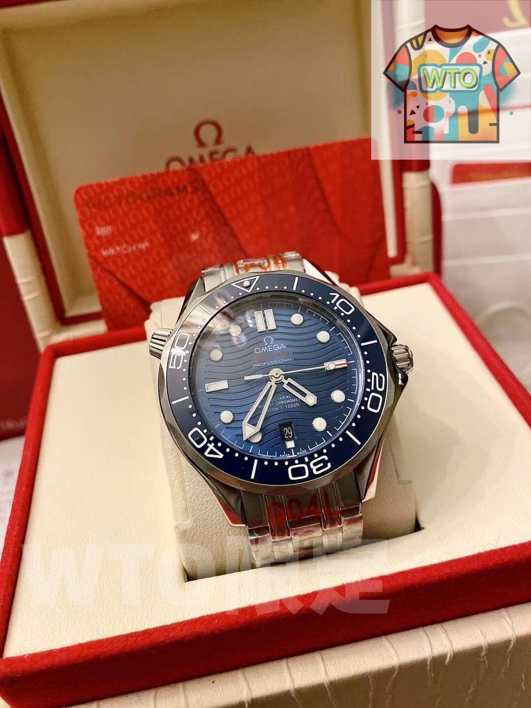  今日 のシーホース 300 メートル 自動機械腕時計 WTO店名をご ください 体型カバー 自動巻き時計 腕時計(アナログ)