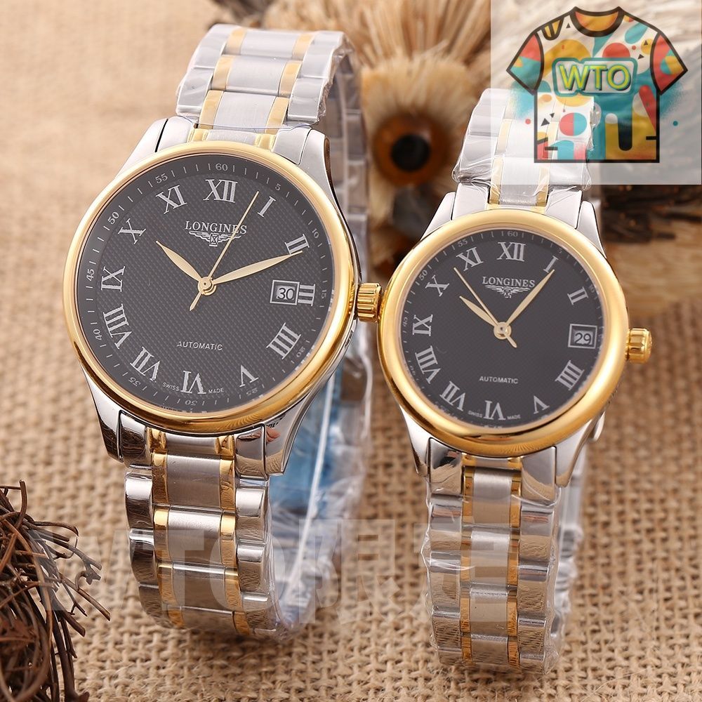  今日 3 針名匠シリーズ カップルウォッチ WTO店名をご ください 自動巻き時計 腕時計(アナログ)