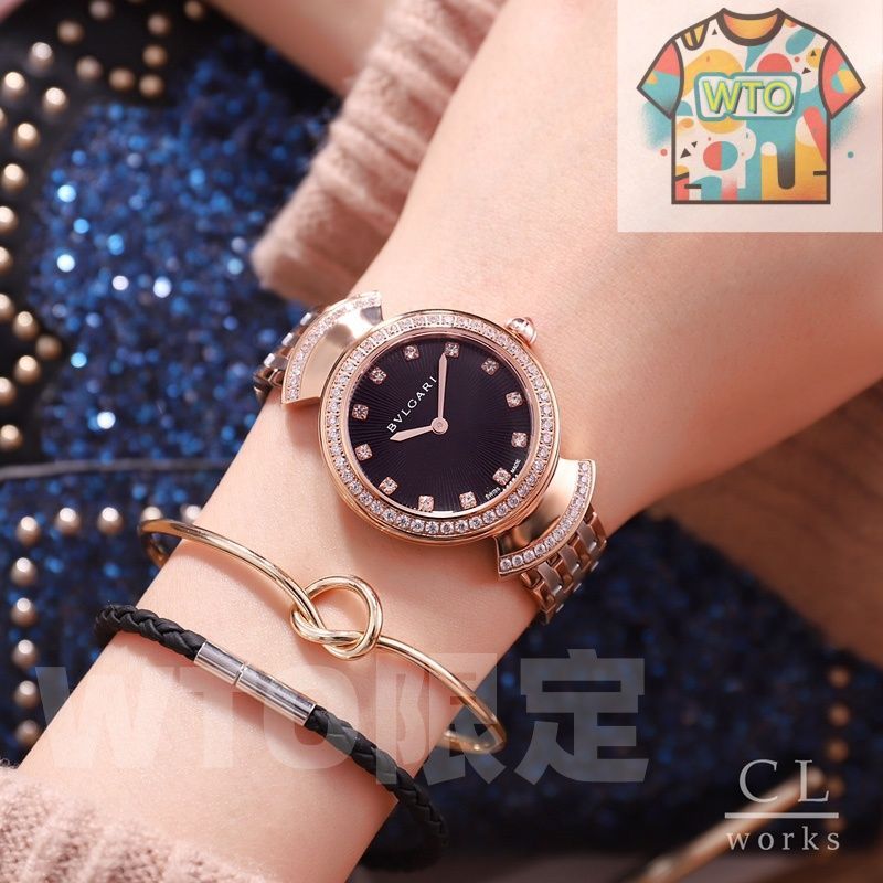  今日 BVLGARI ルチア LVCEA シリーズ 新モデル レディース腕時計 WTO店名をご ください コスパ重視 自動巻き時計 腕時計(アナログ)